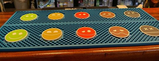 Barmatter med smileys symboler